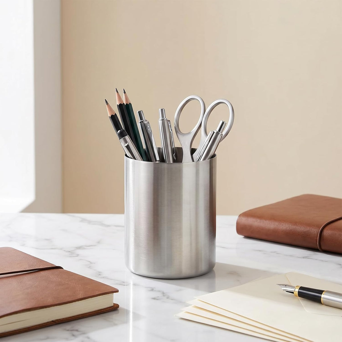 Stainless Steel Pen Cup - view 2