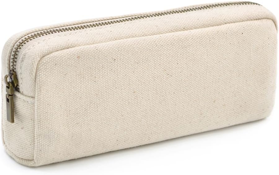 Canvas Zip Pencil Pouch - view 1