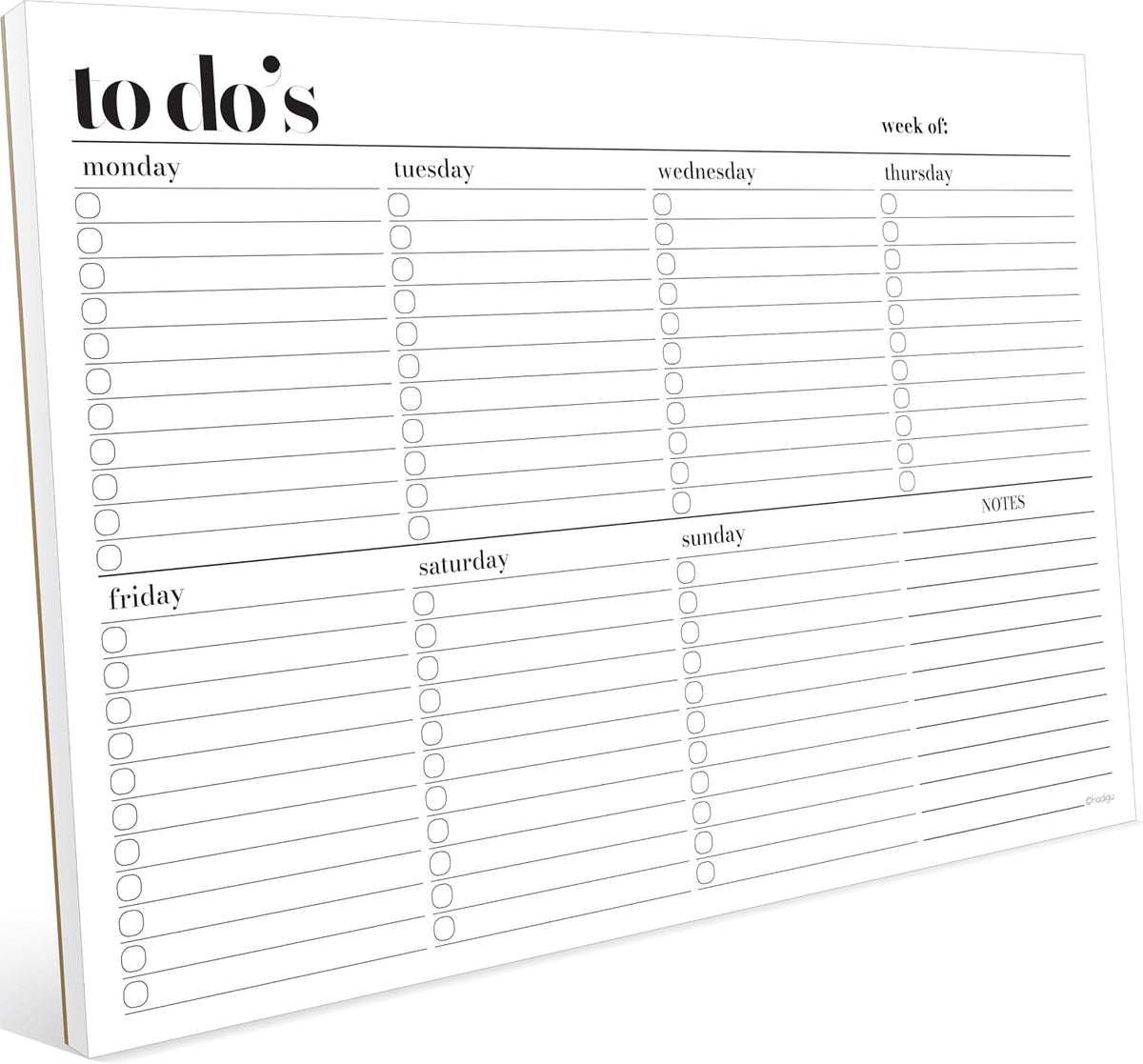 Weekly To-Do Planner Pad - view 1
