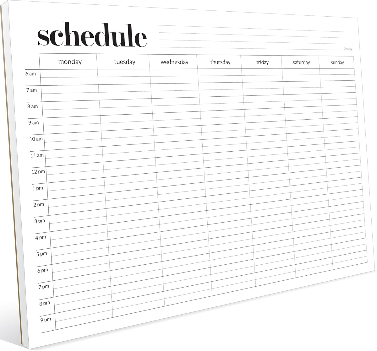 Landscape Weekly Schedule Pad - view 1