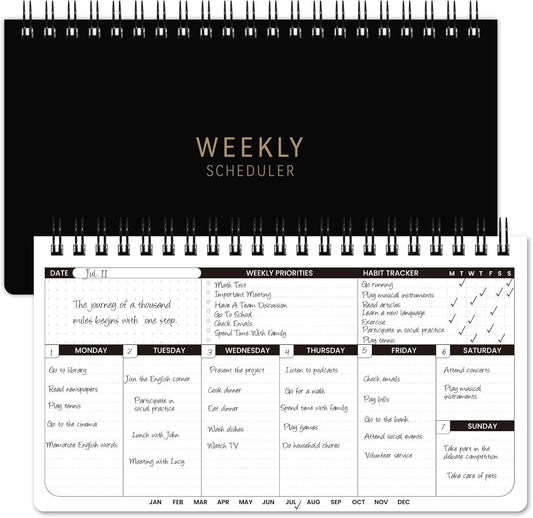 Black Standing Weekly Scheduler - view 1